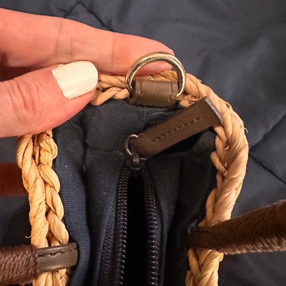 Sonoma Life Style Purse American Flag patriotic woven cute handbag for July 4th - Picture 6 of 8